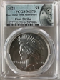 2021 $1 Peace Dollar 100th Anniversary First Strike MS70