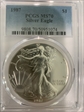 1987 $1 Silver Eagle MS70