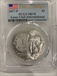 2017-P $1 Lions Club International First Strike MS70