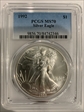 1992 $1 Silver Eagle MS70
