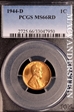 1944-D 1C MS66RD