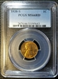 1938-S 1C MS66RD