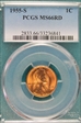 1955-S 1C MS66RD