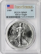 1989 $1 Silver Eagle First Strike MS69