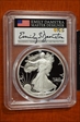 2022-S $1 Silver Eagle Advanced Release Emily Damstra Flag PR70DCAM