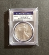 2023-W $1 Burnished Silver Eagle First Day of Issue SP70