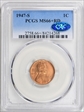 1947-S 1C MS66+ RD