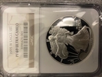 1995 W $1 silver eagle pf 69
