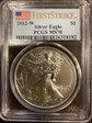 2012-W $1 Burnished Silver Eagle First Strike SP70
