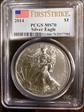 2014 $1 Silver Eagle First Strike MS70