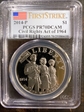 2014-P $1 Civil Rights Act of 1964 First Strike PR70DCAM