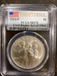2014-P $1 Civil Rights Act of 1964 First Strike MS70