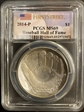 2014-P $1 Baseball Hall of Fame First Strike MS69