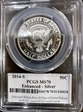 2014-S 50C Enhanced - Silver 50th Anniversary Set First Strike MS70