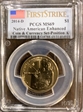 2014-D $1 Native American Enhanced Coin & Currency Set-Position A 1st Strike SP69
