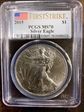 2015 $1 Silver Eagle First Strike MS70