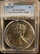 2012-W $1 Burnished Silver Eagle SP69