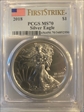 2018 $1 Silver Eagle First Strike MS70