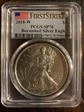 2018-W $1 Burnished Silver Eagle First Strike SP70