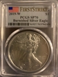 2019-W $1 Burnished Silver Eagle First Strike SP70