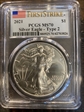 2021 $1 Silver Eagle - Type 2 First Strike MS70