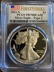 2021-S $1 Silver Eagle - Type 2 First Strike PR70DCAM