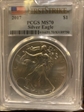 2017 $1 Silver Eagle First Strike MS70