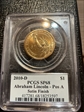 2010-D $1 Abraham Lincoln - Pos A Satin Finish SP68