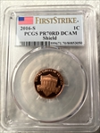2016-S 1C Shield  First Strike PR70DCAM