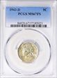 1943-D 5C MS67FS