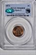 1873 1C Open 3 MS66RB