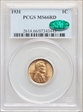1931 1C MS66RD
