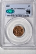 1883 1C MS65RD