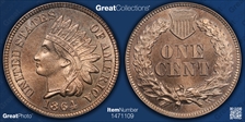 1864 1C Copper-Nickel MS66