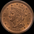 1855 1/2C Cohen 1 MS64+ RD