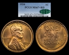 1934 1C MS67+ RD