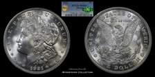 1921 $1 Morgan MS66+