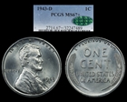 1943-D 1C MS67+