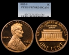 1982-S 1C PR70DCAM