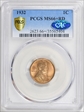 1932 1C MS66+ RD