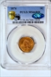 1876 1C MS66RD