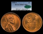 1955-S 1C MS67+ RD