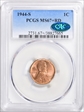 1944-S 1C MS67+ RD