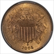 1864 2C Large Motto MS66+ RD