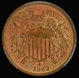 1869 2C MS65+ RD