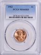 1962 1C MS66RD
