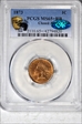 1873 1C Closed 3 MS65+ RB