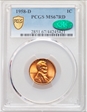 1958-D 1C MS67RD