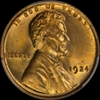 1924 1C MS65+ RD