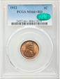 1912 1C MS66+ RD